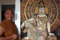 华侨艺术家陈文泽墨马作品“登鹭”