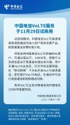 中国电信宣布VoLTE通话今日试商用:通话上网两不误