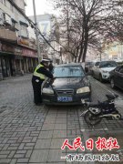 开封南苑派出所积极开展道路交通秩序整治