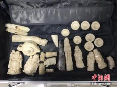    洛阳海关查获未申报象牙制品14件