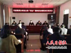 民欣街道办事处召开全国“两会”期间信访维稳加压促进会       