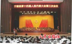 河南商丘:宁陵县法院院长王宏伟向县十四届人大三次会议作工作报告