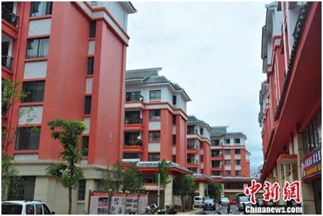 西畴县易地扶贫搬迁新兴社区集中安置点。<a target='_blank'  data-cke-saved-href='http://www.chinanews.com/' href='http://www.chinanews.com/' >中新网</a>记者 陈海峰 摄