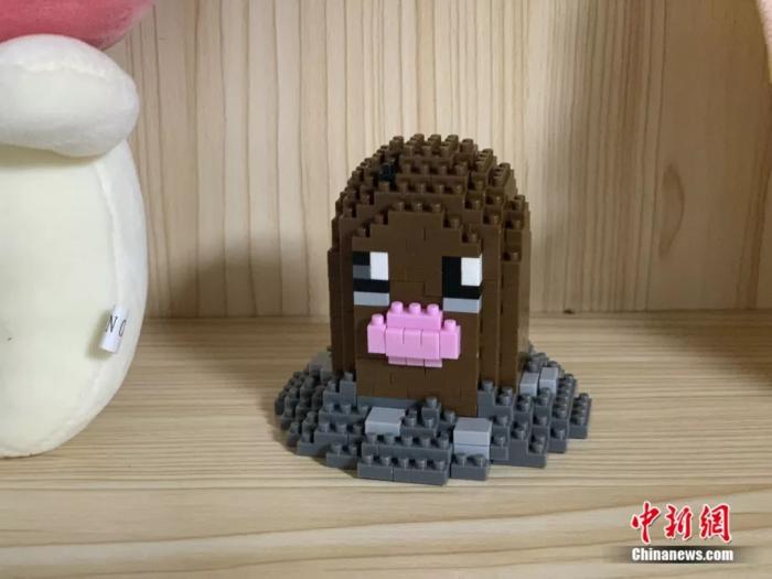 患者接受治疗时拼的积木作品。<a target='_blank'  data-cke-saved-href='http://www.chinanews.com/' href='http://www.chinanews.com/'>中新社</a> 李秋莹摄